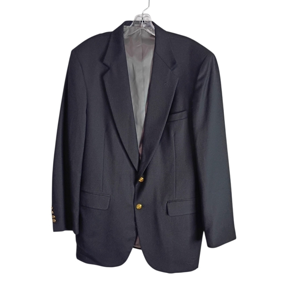 Woolrich - Classic Black Blazer with gold tone buttons - Size 42L